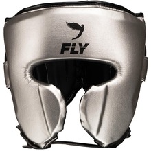 Fly Boxing Knight X Silver/Black Head Gear at FightHQ