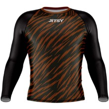 Jitsy Club Zaps Ranked Brown Long Sleeve Rash Guard at FightHQ