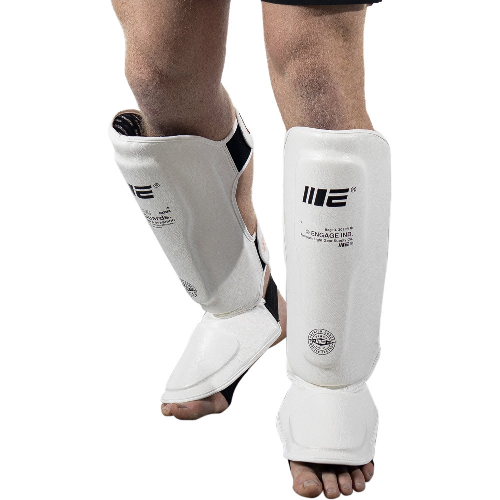 Engage W.I.P Series White Shin Guards at FightHQ