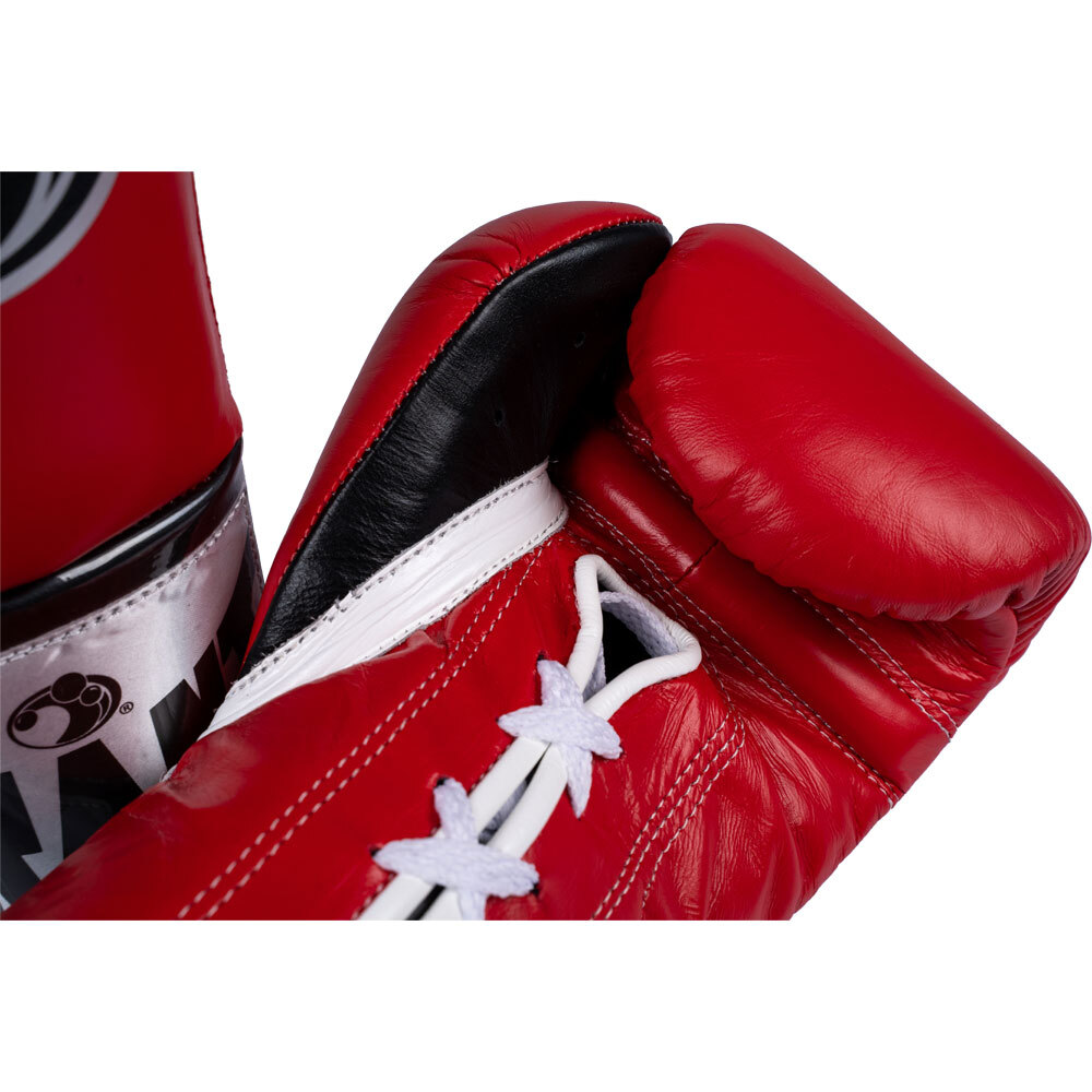 Grant Worldwide Pro Fight Red/Black/White Boxing Gloves at FightHQ