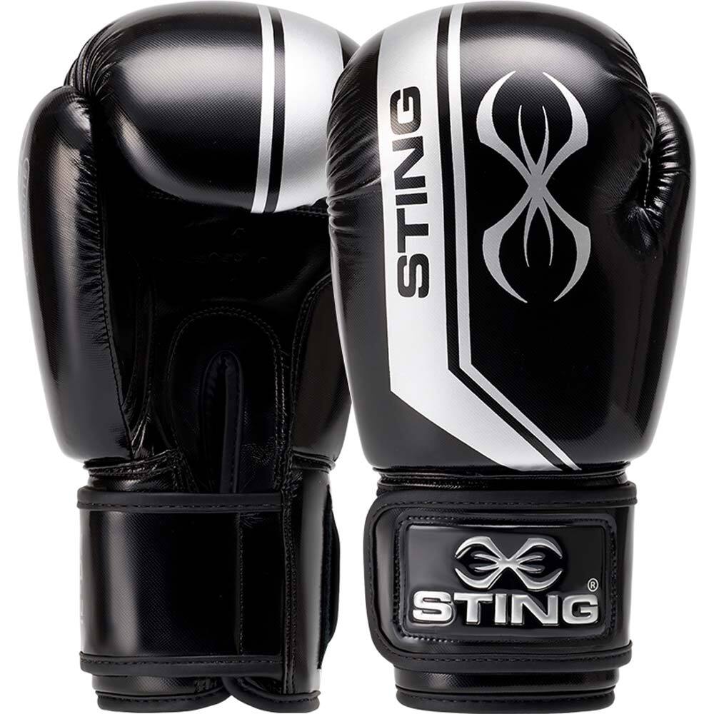 black and silver boxing gloves