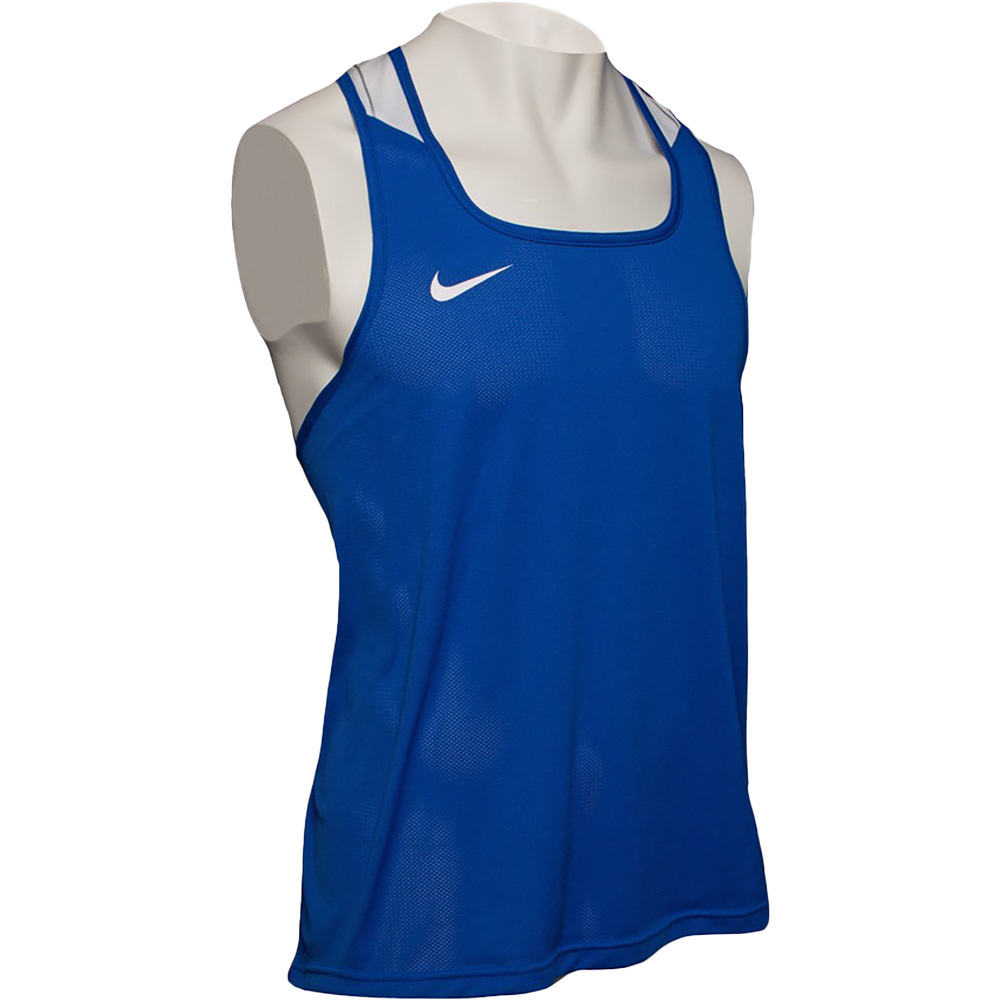 Nike Competition Royal White Boxing Singlet at FightHQ