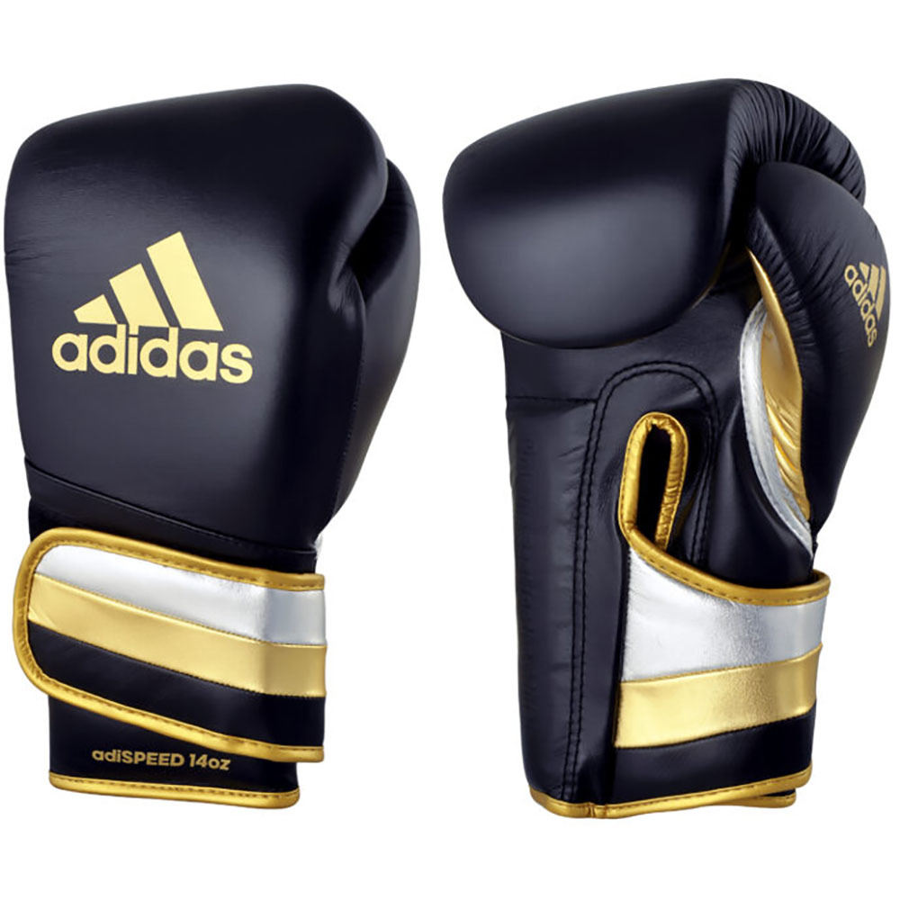 Adidas Adispeed Strap Black Boxing Gloves at FightHQ