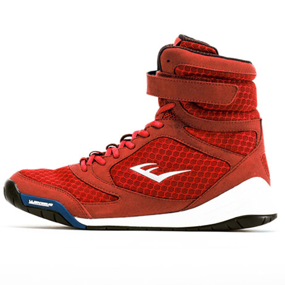 Everlast Elite Pro Hi-Top Red Boxing Boots at FightHQ