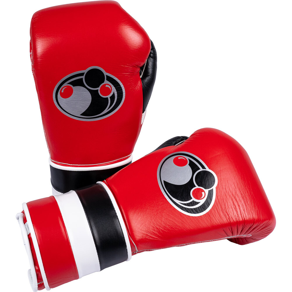 Grant Worldwide Pro Hook & Loop Training Red/Black/White Boxing Gloves at  FightHQ