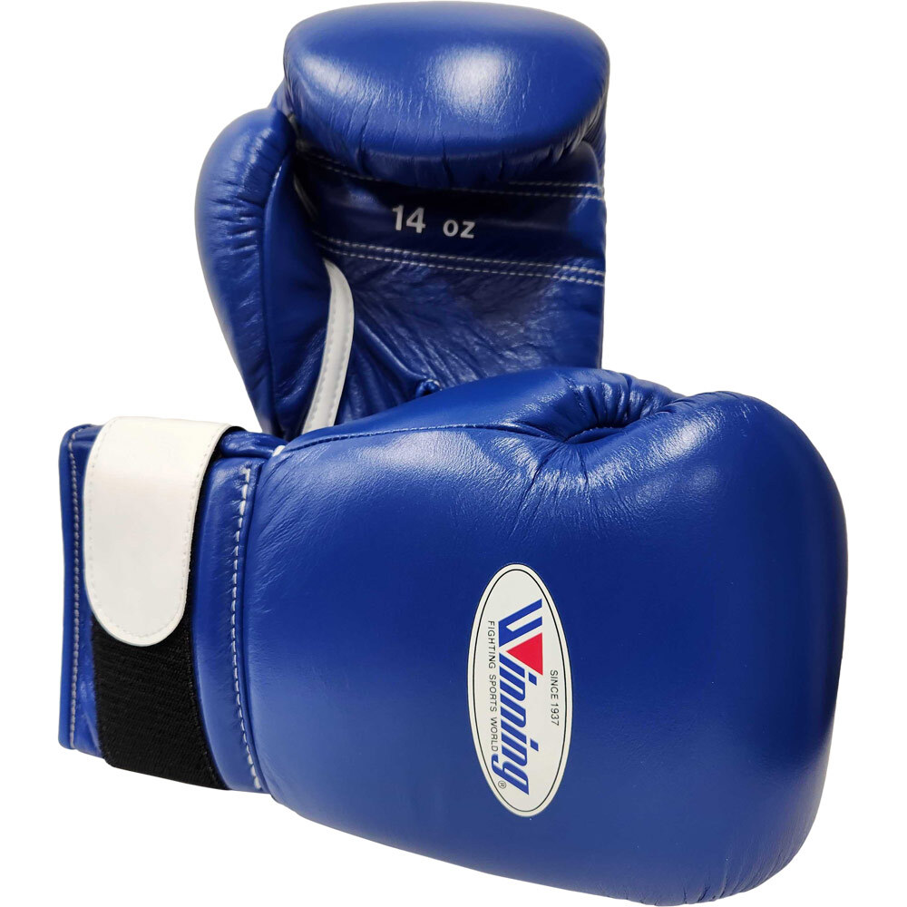 Winning 14oz JABF Blue Boxing Gloves at FightHQ