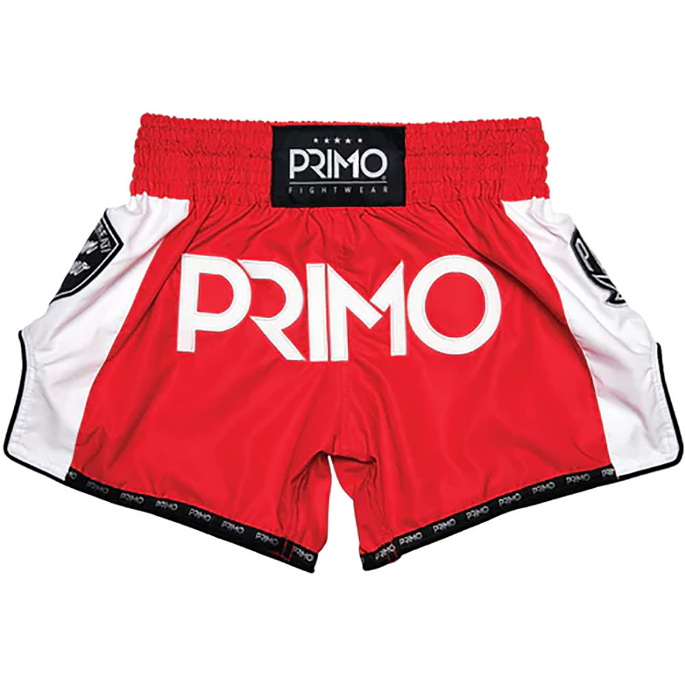 Primo Free Flow Series Stadium Classic Red Muay Thai Shorts at FightHQ