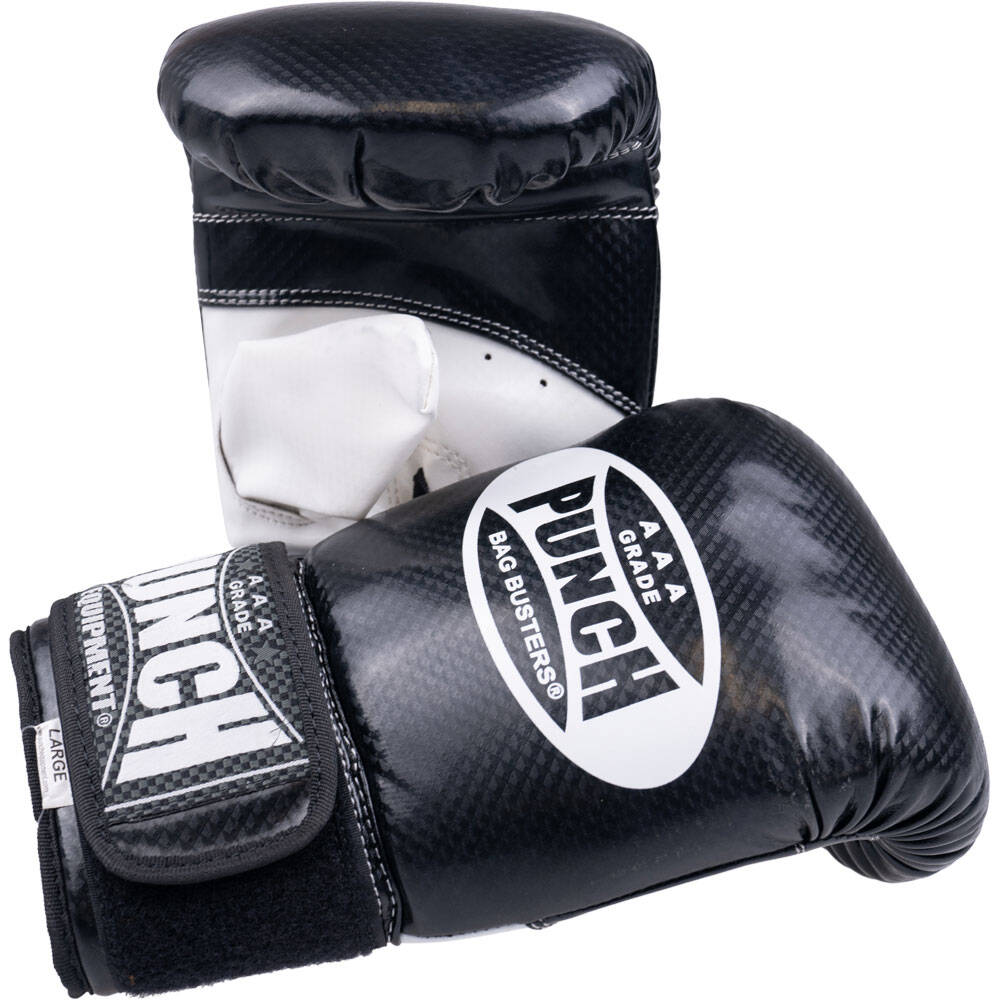 Punch Bag Busters Black Bag Mitts at FightHQ