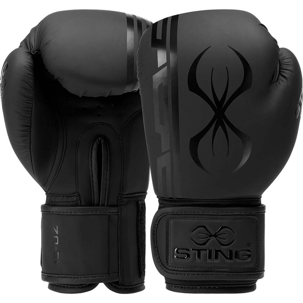 black sparring gloves