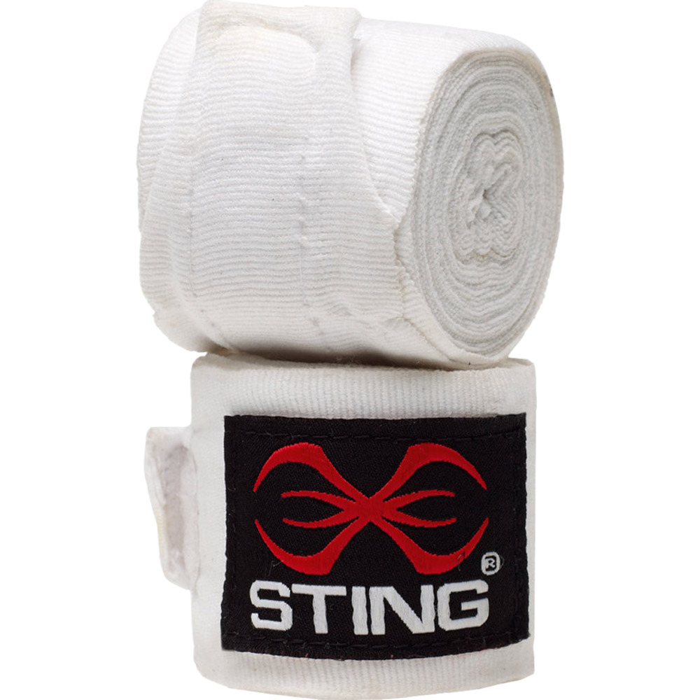 Sting White 4.5M Hand Wraps at FightHQ